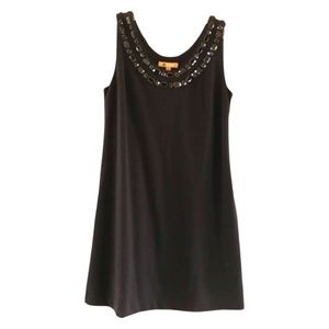 Simple evening dress with beads